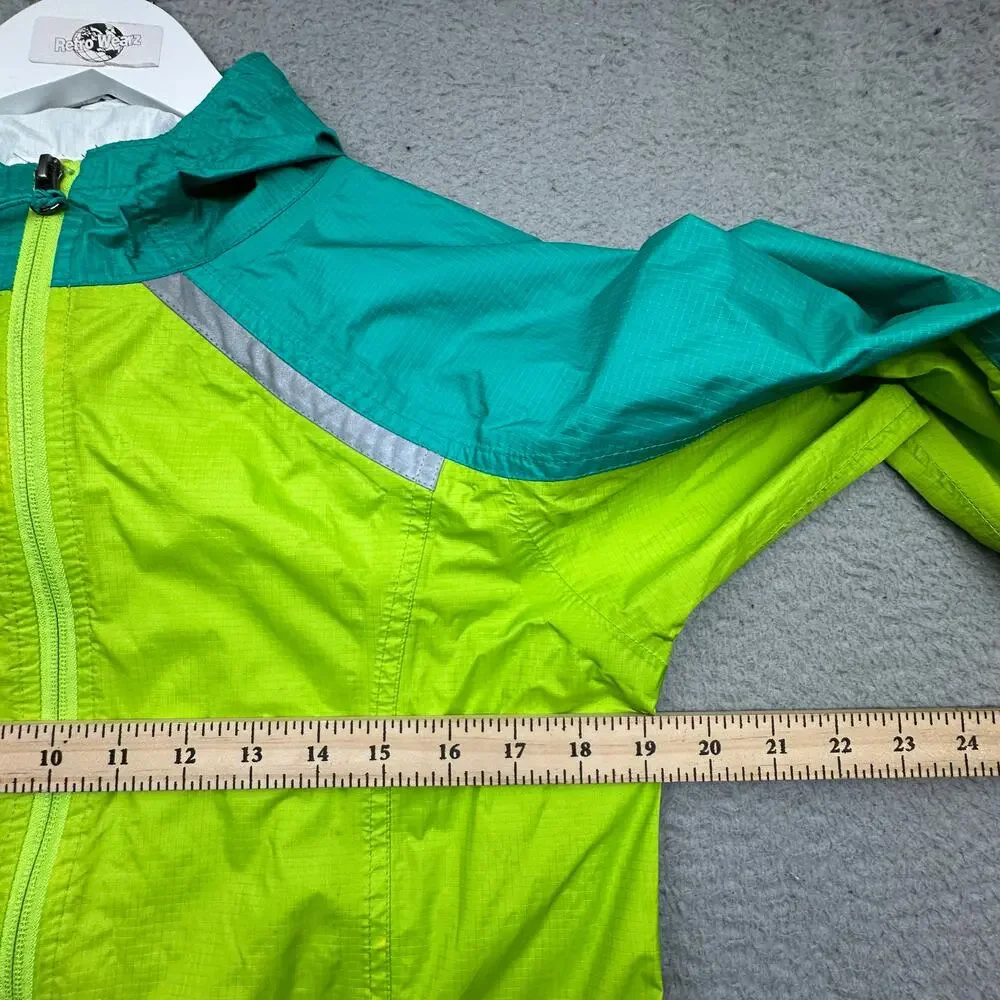 LL Bean 286124 Trail Model Rain Jacket Colorblock Boys Youth Large Waterproof